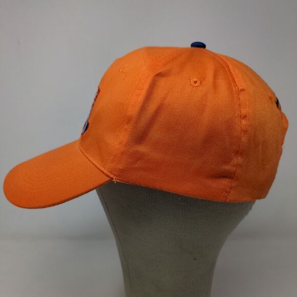 Unbranded Men's Snapback Hat Orange Adjustable Executive Beach Embroidered Logo - Picture 5 of 11